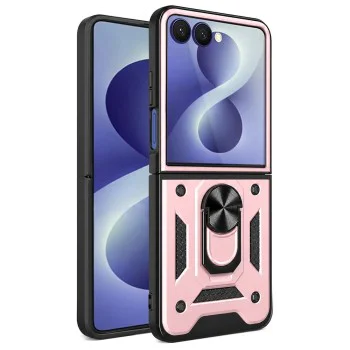 Калъф за Samsung Galaxy Z Flip8 - CamShield Series - Techsuit - Розово злато