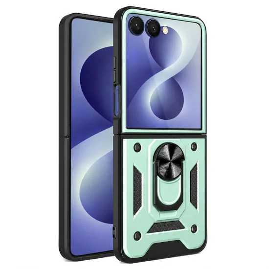 Калъф за Samsung Galaxy Z Flip8 - CamShield Series - Techsuit - Зелен