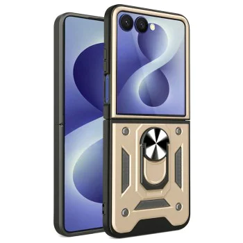 Калъф за Samsung Galaxy Z Flip8 - CamShield Series - Techsuit - Златист