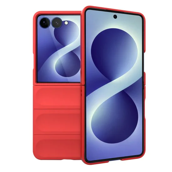 Калъф за Samsung Galaxy Z Flip8 - Magic Shield - Techsuit - Червен