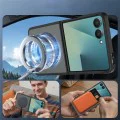 Калъф за Samsung Galaxy Z Flip8 - PureFrost MagSafe - Techsuit - Черен (Frosted Black)