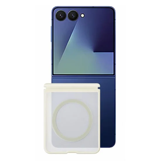 Калъф за Samsung Galaxy Z Flip8 - Skin Friendly Frosted Anti-Drop MagSafe - Blueo - Светлосив