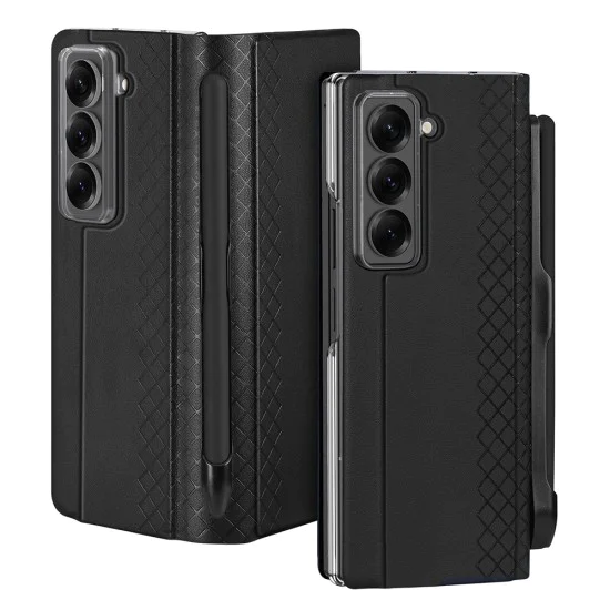 Калъф за Samsung Galaxy Z Fold SE - Dux Ducis Bril (с поставка за молив) - черен