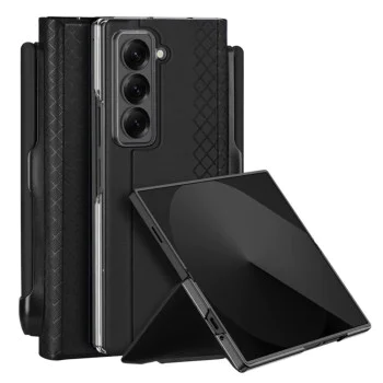 Калъф за Samsung Galaxy Z Fold SE - Dux Ducis Bril (с поставка за молив) - черен