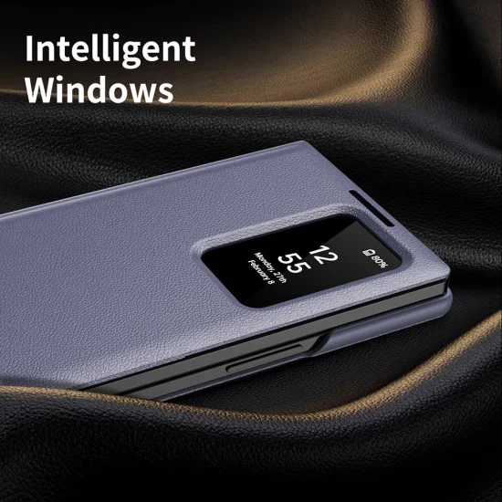 Калъф за Samsung Galaxy Z Fold3 5G - SmartView Series - Лилав