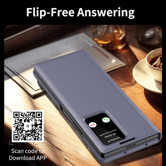 Калъф за Samsung Galaxy Z Fold3 5G - SmartView Series - Лилав