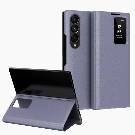 Калъф за Samsung Galaxy Z Fold3 5G - SmartView Series - Лилав