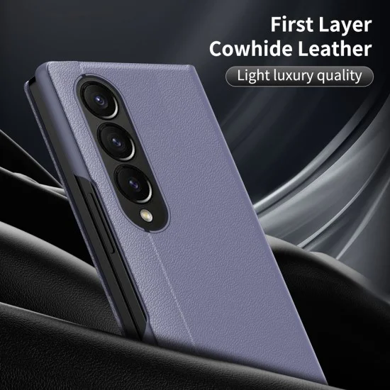 Калъф за Samsung Galaxy Z Fold3 5G - SmartView Series - Лилав