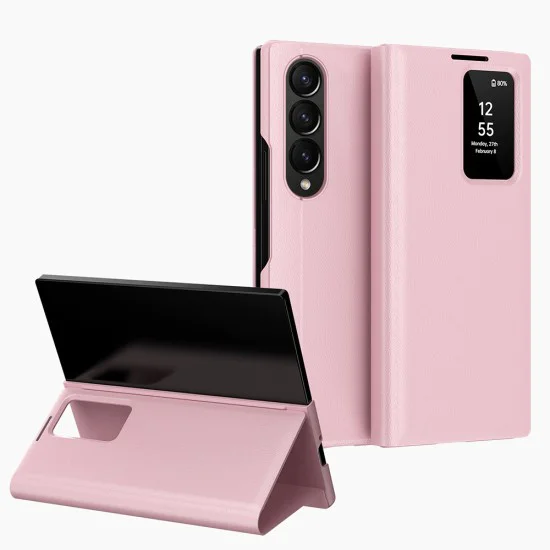 Калъф за Samsung Galaxy Z Fold3 5G - SmartView Series - Розов