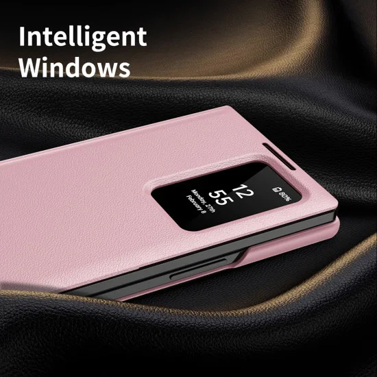 Калъф за Samsung Galaxy Z Fold3 5G - SmartView Series - Розов