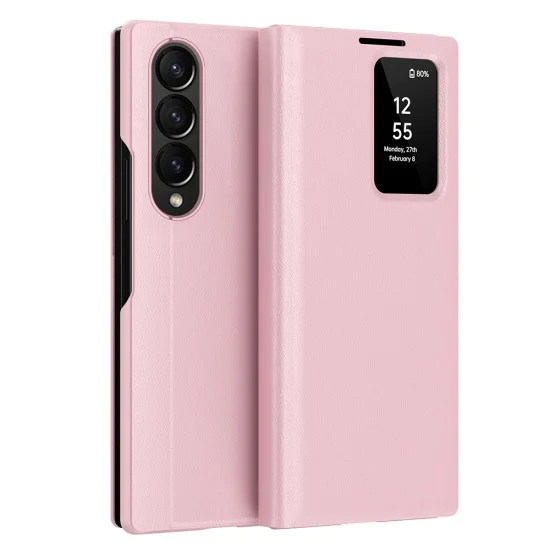 Калъф за Samsung Galaxy Z Fold3 5G - SmartView Series - Розов