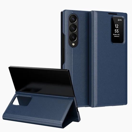 Калъф за Samsung Galaxy Z Fold3 5G - SmartView Series - син