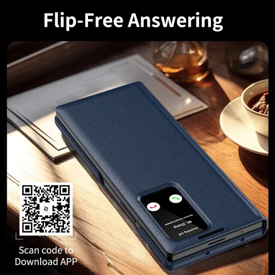 Калъф за Samsung Galaxy Z Fold3 5G - SmartView Series - син