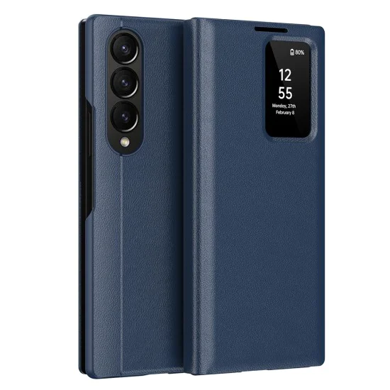 Калъф за Samsung Galaxy Z Fold3 5G - SmartView Series - син