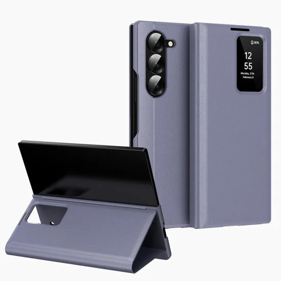 Калъф за Samsung Galaxy Z Fold5 - SmartView Series - Лилав
