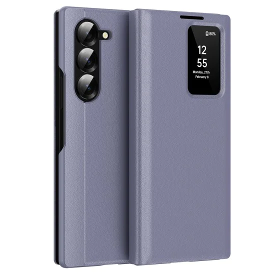 Калъф за Samsung Galaxy Z Fold5 - SmartView Series - Лилав