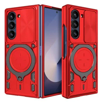 Калъф за Samsung Galaxy Z Fold6 - CamGuard Pro - Червен