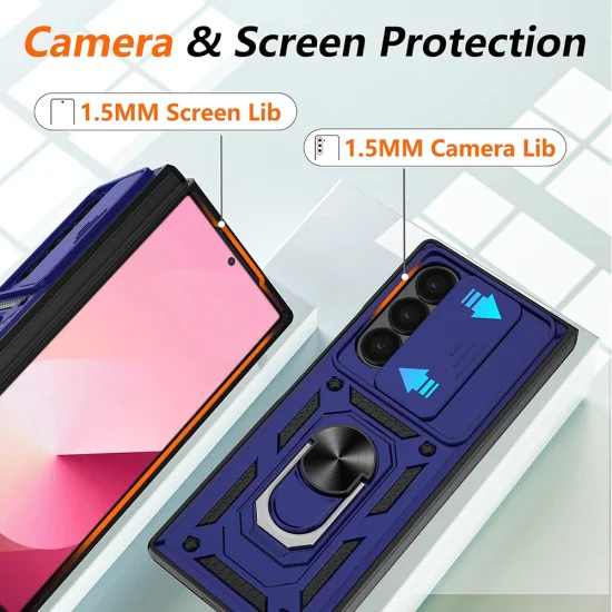 Калъф за Samsung Galaxy Z Fold6 - CamShield Series - Син