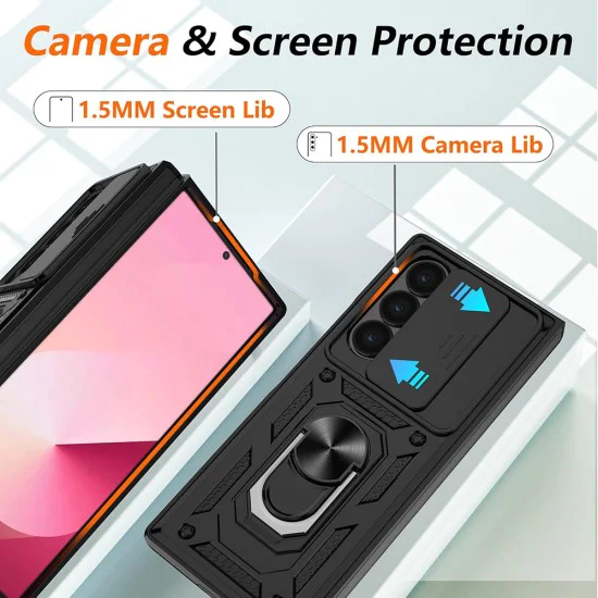 Калъф за Samsung Galaxy Z Fold6 - CamShield Series - черен