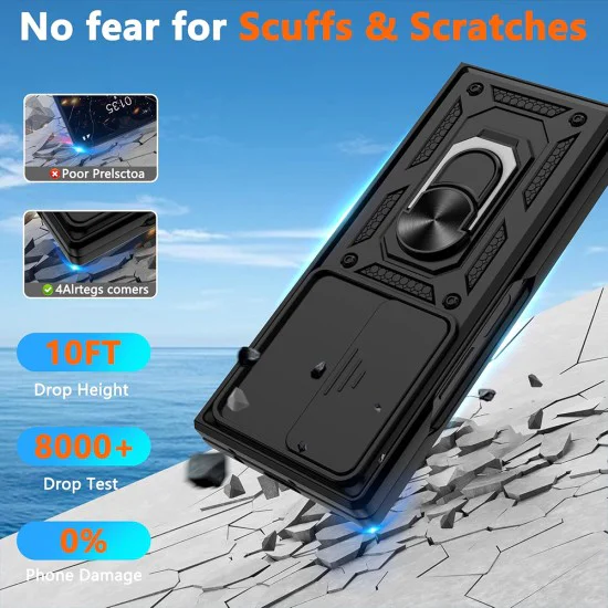 Калъф за Samsung Galaxy Z Fold6 - CamShield Series - черен