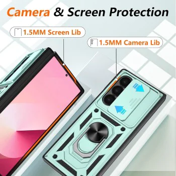 Калъф за Samsung Galaxy Z Fold6 - CamShield Series - зелен