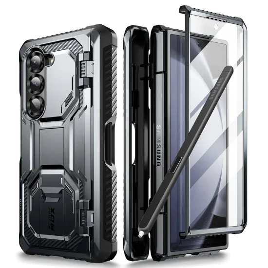 Калъф за Samsung Galaxy Z Fold6 + Чанта - I-Blason Armorbox - Черен