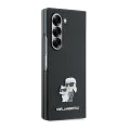 Калъф за Samsung Galaxy Z Fold6 - Karl Lagerfeld Saffiano (KLHCZFD6SAPKCNPK) - Karl&Choupette Metal Pin