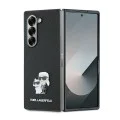 Калъф за Samsung Galaxy Z Fold6 - Karl Lagerfeld Saffiano (KLHCZFD6SAPKCNPK) - Karl&Choupette Metal Pin