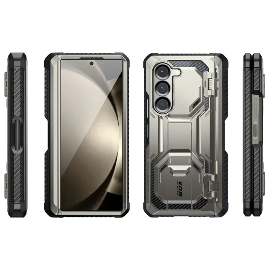 Калъф за Samsung Galaxy Z Fold6 + Протектор - I-Blason Armorbox - Titan Gray