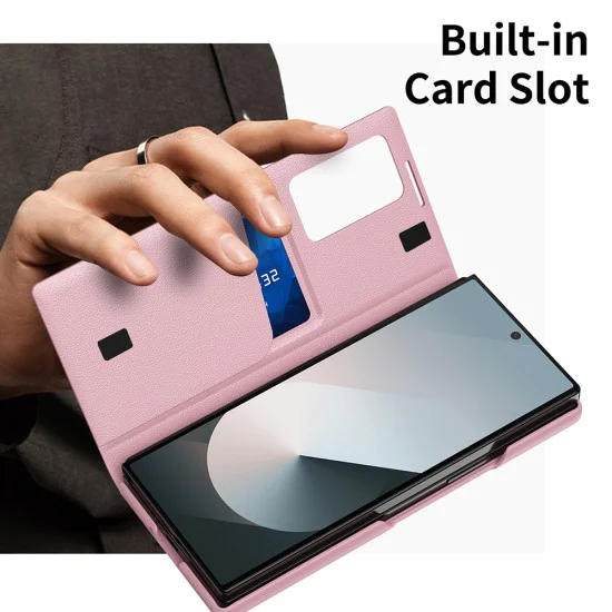 Калъф за Samsung Galaxy Z Fold6 - SmartView Series - Розов