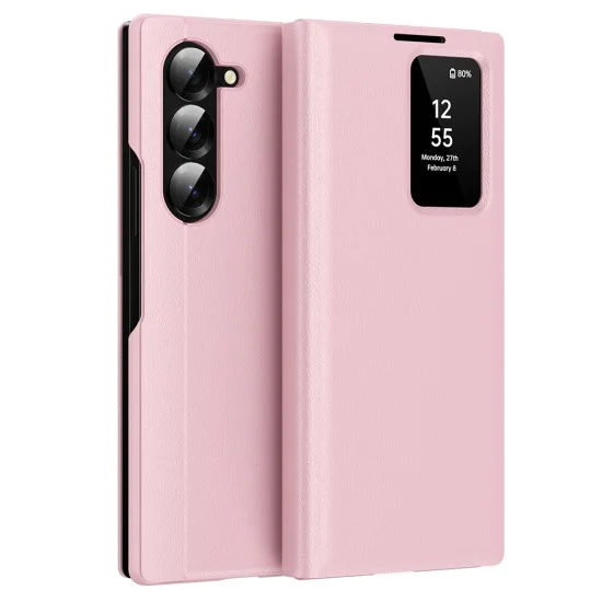 Калъф за Samsung Galaxy Z Fold6 - SmartView Series - Розов