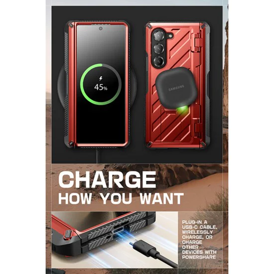 Калъф за Samsung Galaxy Z Fold6 - Supcase Unicorn Beetle Pro - Румен