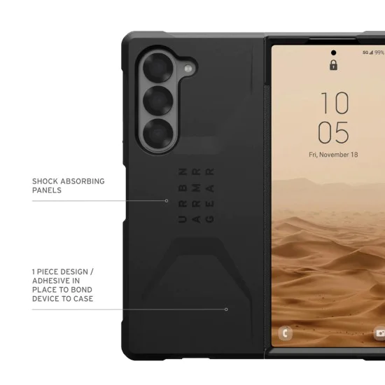 Калъф за Samsung Galaxy Z Fold6 - UAG Civilian - Черен