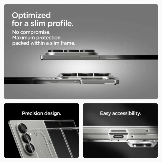 Калъф за Samsung Galaxy Z Fold7 - Air Skin MagSafe - Прозрачен - Бял