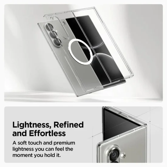 Калъф за Samsung Galaxy Z Fold7 - Air Skin MagSafe - Прозрачен - Бял