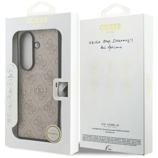 Калъф за Samsung Galaxy Z Fold7 - Guess - Hardcase 4G Classic MagSafe (GUHMZFD7P4MSEGCP) - Розов