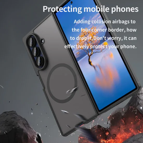 Калъф за Samsung Galaxy Z Fold7 - HaloFrost II MagSafe - Черен
