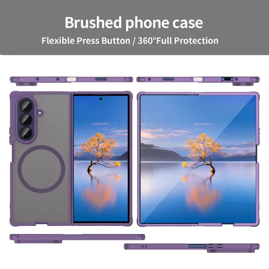 Калъф за Samsung Galaxy Z Fold7 - HaloFrost II MagSafe - Лилав
