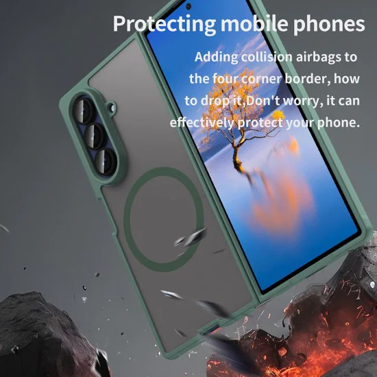 Калъф за Samsung Galaxy Z Fold7 - HaloFrost II MagSafe - Зелен