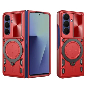 Калъф за Samsung Galaxy Z Fold7 - Techsuit - CamGuard Pro - Червен