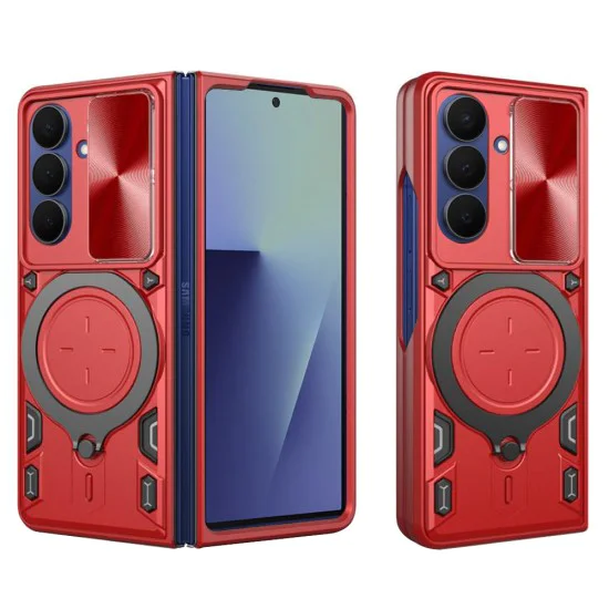 Калъф за Samsung Galaxy Z Fold7 - Techsuit - CamGuard Pro - Червен