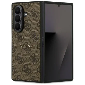 Калъф за Samsung Galaxy Z Fold7 – с MagSafe – Guess (GUHMZFD7P4MSEGCW) Hardcase 4G Classic – Кафяв