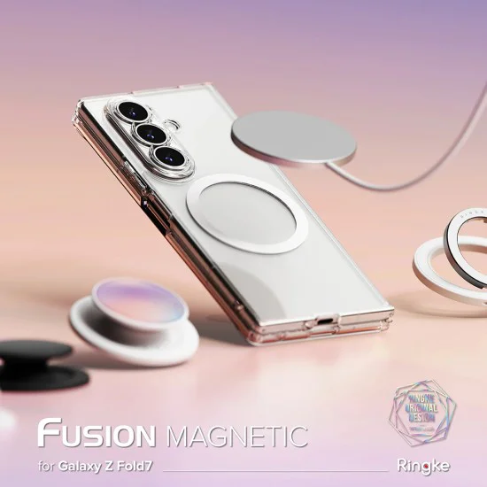 Калъф за Samsung Galaxy Z Fold7 – с MagSafe – Ringke Fusion – Прозрачен