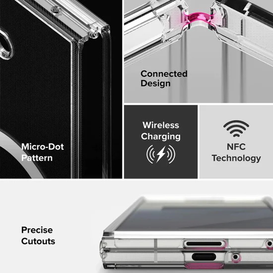 Калъф за Samsung Galaxy Z Fold7 – с MagSafe – Ringke Fusion – Прозрачен