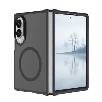 Калъф за Samsung Galaxy Z Fold8 - PureFrost MagSafe - Techsuit - Черен (Frosted Black)