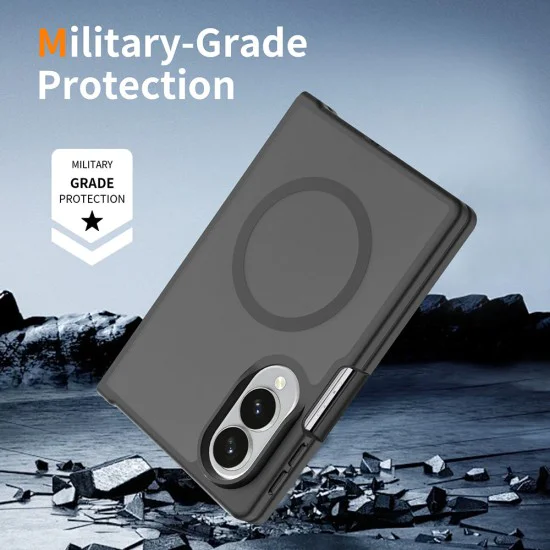 Калъф за Samsung Galaxy Z Fold8 - PureFrost MagSafe - Techsuit - Черен (Frosted Black)