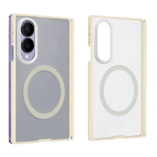Калъф за Samsung Galaxy Z Fold8 - Skin Friendly Frosted Anti-Drop MagSafe - Blueo - Светлосив