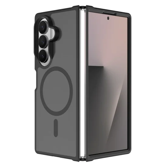 Калъф за Samsung Galaxy Z Fold8 Ultra - PureFrost MagSafe - Techsuit - Черен (Frosted Black)