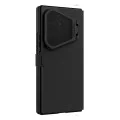 Калъф за Samsung Galaxy Z Fold8 Ultra - Qin Prop Silicone Leather Case (с прозрачно черен протектор за камера) - Nillkin - Черен