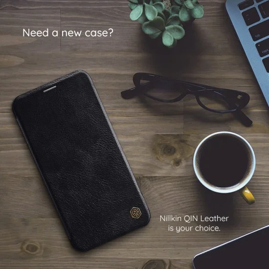 Калъф за Samsung Galaxy Z Fold8 Ultra - Qin Prop Silicone Leather Case (с прозрачно черен протектор за камера) - Nillkin - Черен